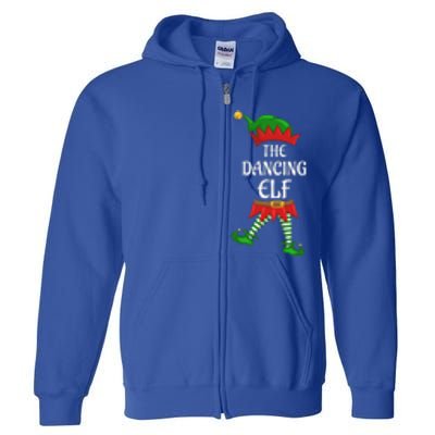 Dancing Elf Family Matching Group Christmas Party Full Zip Hoodie