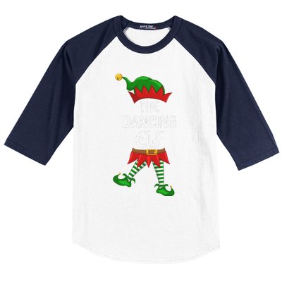 Dancing Elf Family Matching Group Christmas Party Baseball Sleeve Shirt