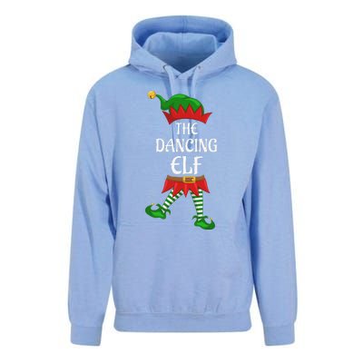 Dancing Elf Family Matching Group Christmas Party Unisex Surf Hoodie