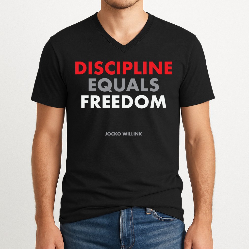 Discipline Equals Freedom Jocko Willink V-Neck T-Shirt