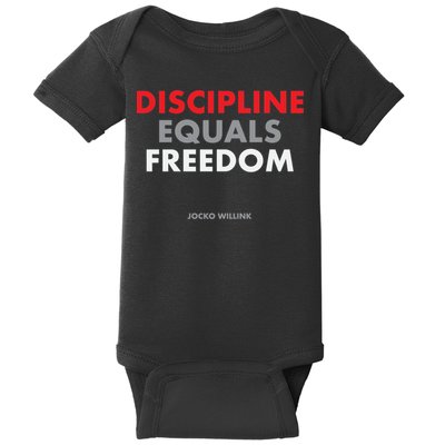 Discipline Equals Freedom Jocko Willink Baby Bodysuit