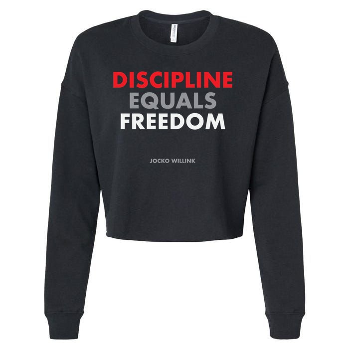 Discipline Equals Freedom Jocko Willink Cropped Pullover Crew