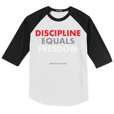 Discipline Equals Freedom Jocko Willink Kids Colorblock Raglan Jersey