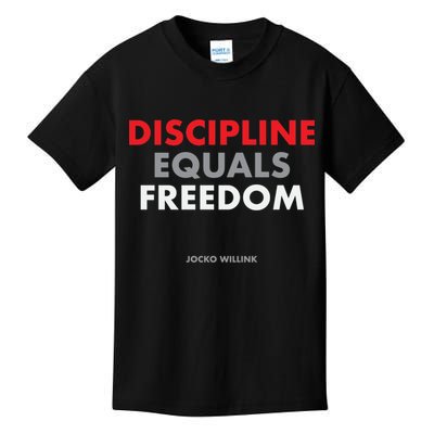 Discipline Equals Freedom Jocko Willink Kids T-Shirt