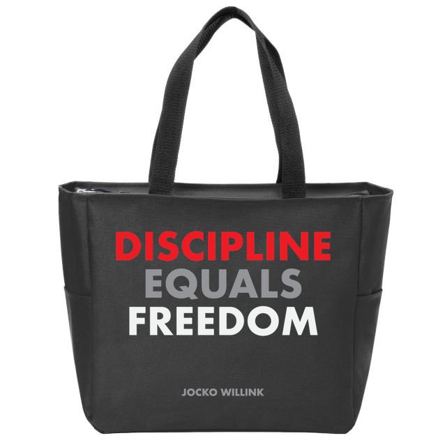 Discipline Equals Freedom Jocko Willink Zip Tote Bag