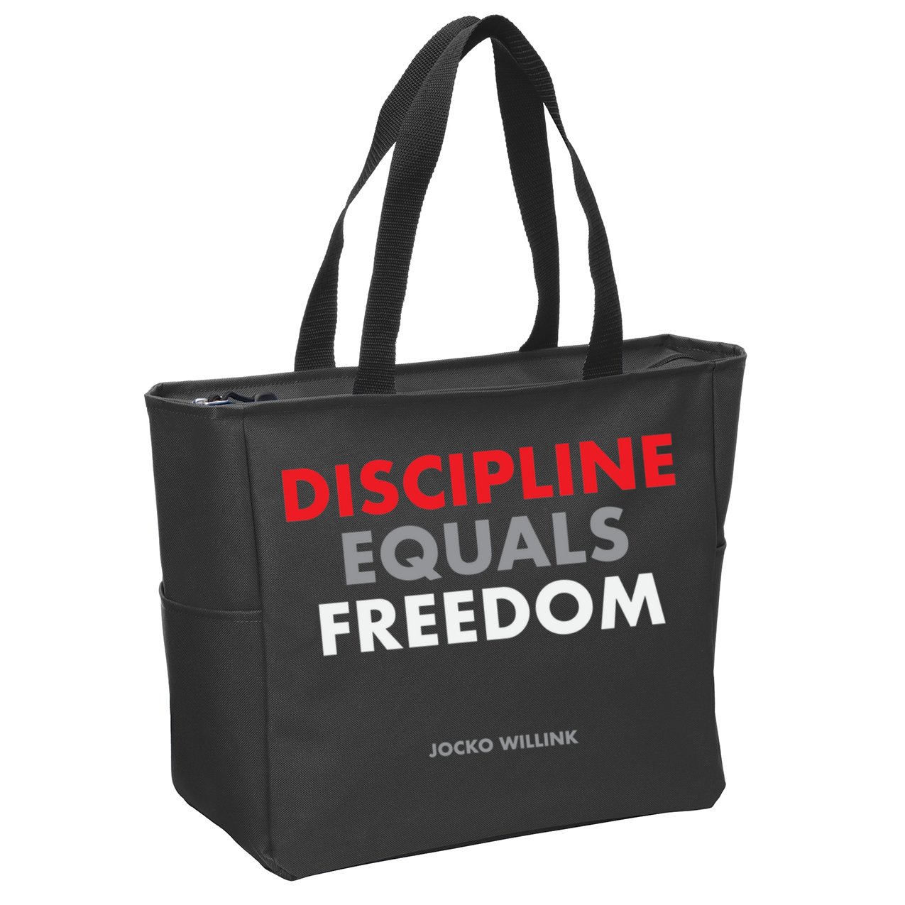Discipline Equals Freedom Jocko Willink Zip Tote Bag