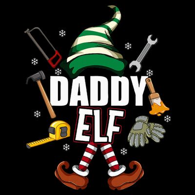 Daddy Elf Funny Christmas Gift Matching Family Pajama T-Shirt