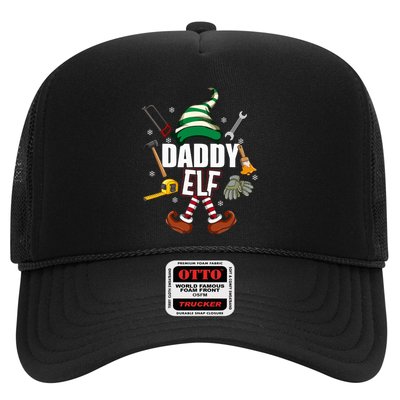 Daddy Elf Funny Christmas Gift Matching Family Pajama Trucker Hat