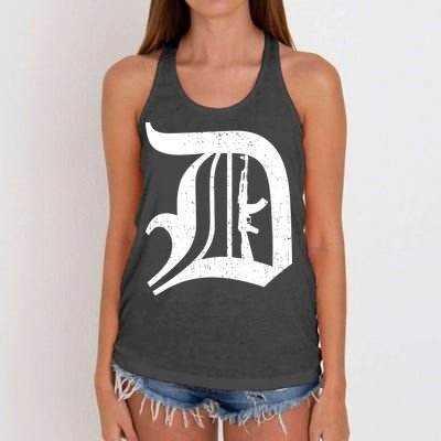 Defend Detroit Gun AK47 Women's Knotted Racerback Tank