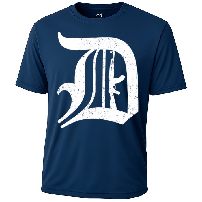 Defend Detroit Gun AK47 Cooling Performance Crew T-Shirt