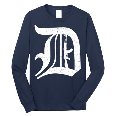 Defend Detroit Gun AK47 Long Sleeve Shirt