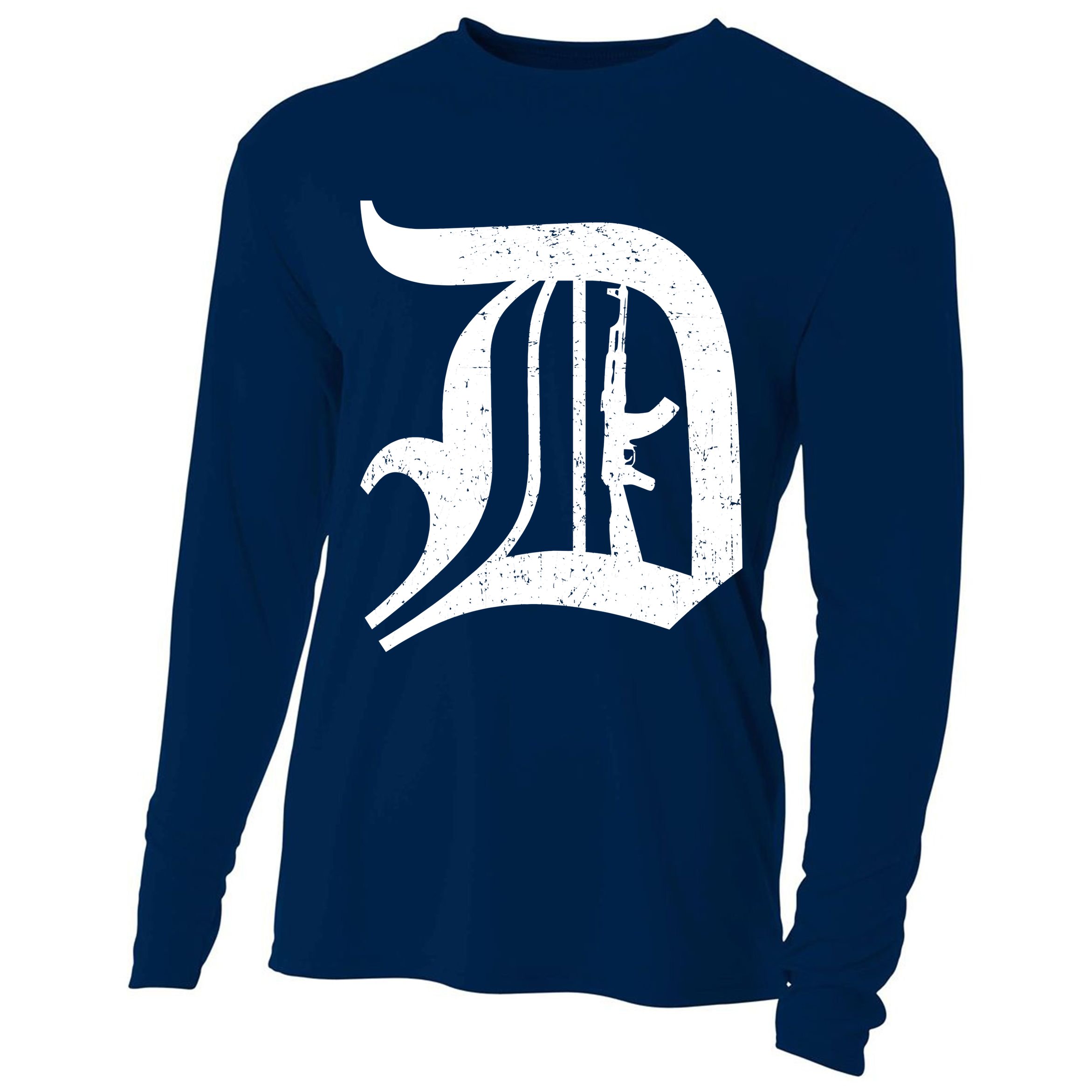 Defend Detroit Gun AK47 Cooling Performance Long Sleeve Crew