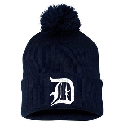 Defend Detroit Gun AK47 Pom Pom 12in Knit Beanie