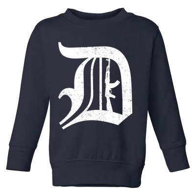 Defend Detroit Gun AK47 Toddler Sweatshirt