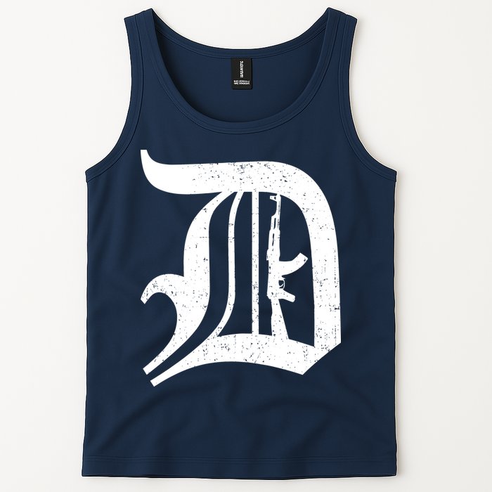 Defend Detroit Gun AK47 Tank Top