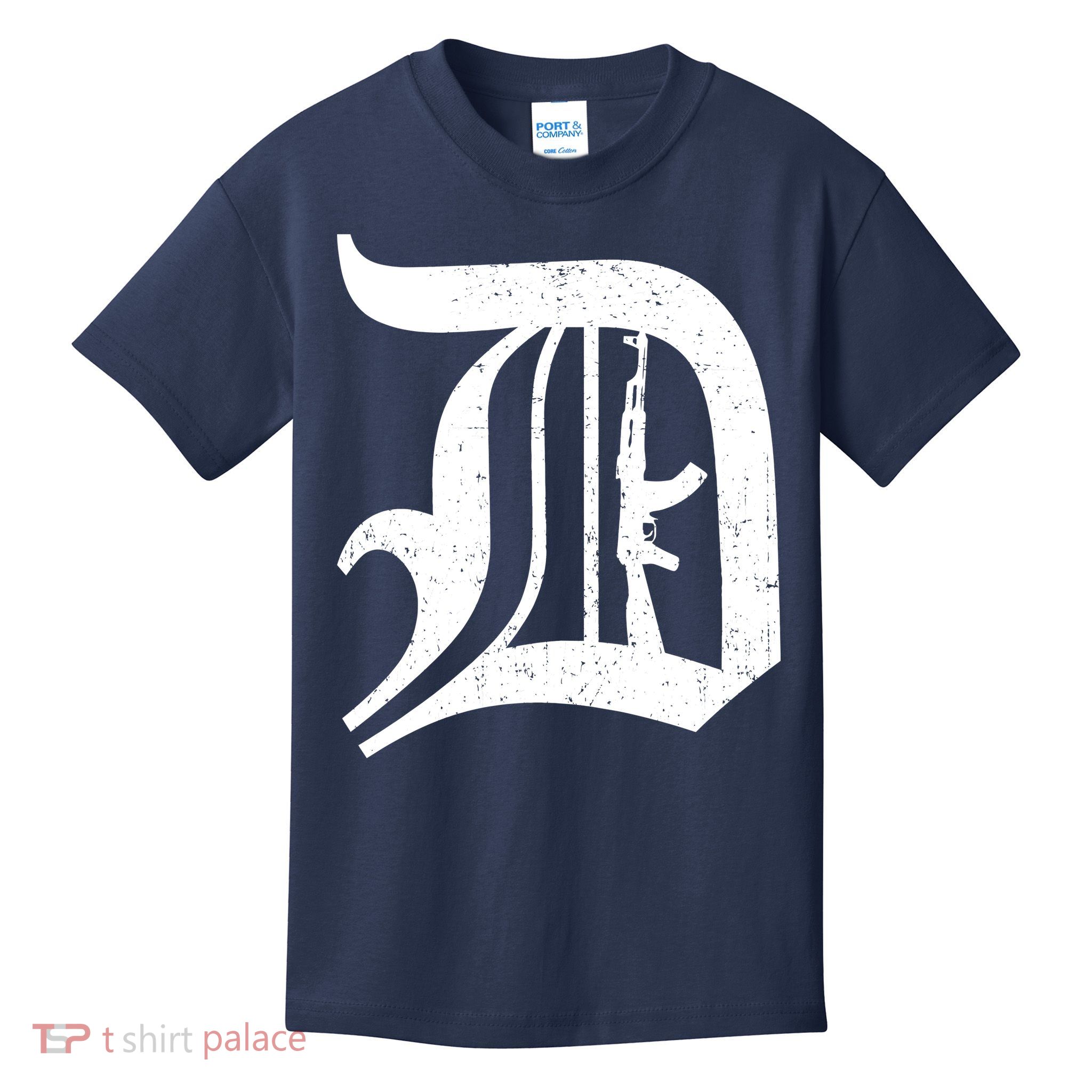 Defend Detroit Gun AK47 Kids T-Shirt