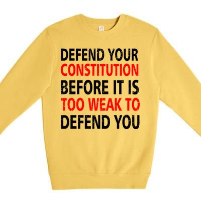 Defend Your Constitution Premium Crewneck Sweatshirt