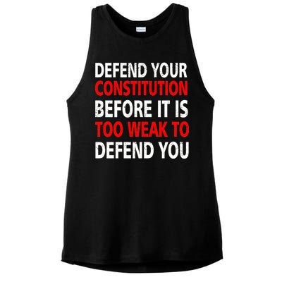 Defend Your Constitution Ladies PosiCharge Tri-Blend Wicking Tank