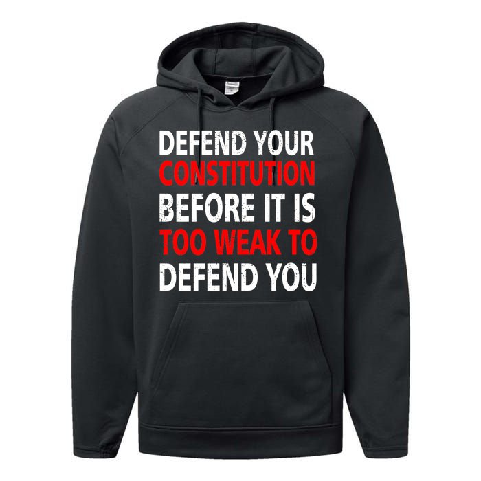 Defend Your Constitution Performance Fleece Hoodie