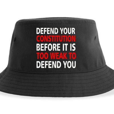 Defend Your Constitution Sustainable Bucket Hat