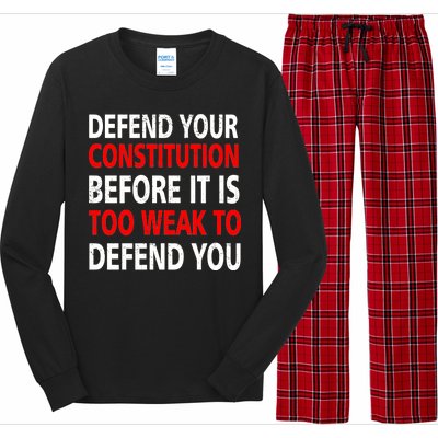 Defend Your Constitution Long Sleeve Pajama Set