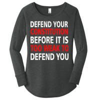 Defend Your Constitution Women's Perfect Tri Tunic Long Sleeve Shirt