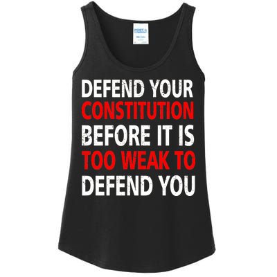 Defend Your Constitution Ladies Essential Tank