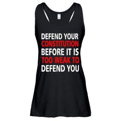 Defend Your Constitution Ladies Essential Flowy Tank