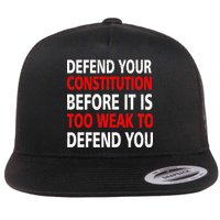 Defend Your Constitution Flat Bill Trucker Hat