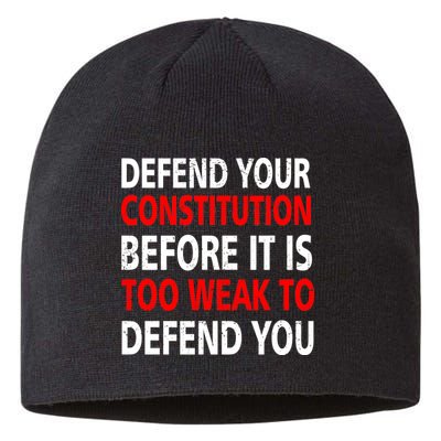 Defend Your Constitution Sustainable Beanie