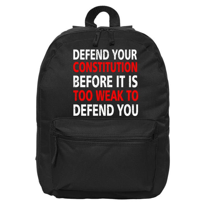 Defend Your Constitution 16 in Basic Backpack