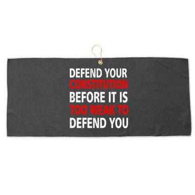 Defend Your Constitution Large Microfiber Waffle Golf Towel