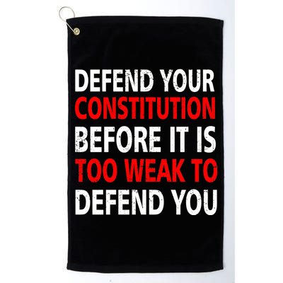 Defend Your Constitution Platinum Collection Golf Towel