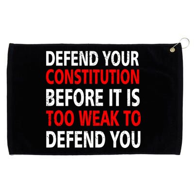 Defend Your Constitution Grommeted Golf Towel