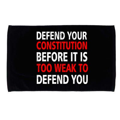 Defend Your Constitution Microfiber Hand Towel