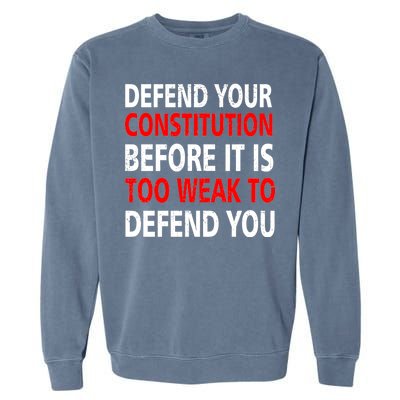 Defend Your Constitution Garment-Dyed Sweatshirt