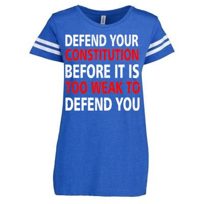 Defend Your Constitution Enza Ladies Jersey Football T-Shirt