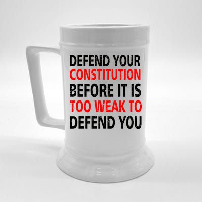 Defend Your Constitution Beer Stein