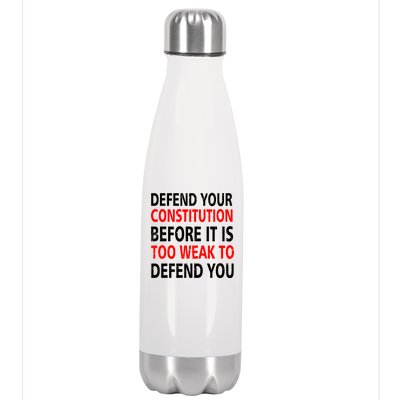 Defend Your Constitution Stainless Steel Insulated Water Bottle