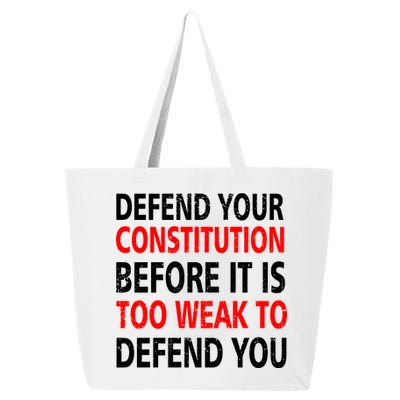 Defend Your Constitution 25L Jumbo Tote