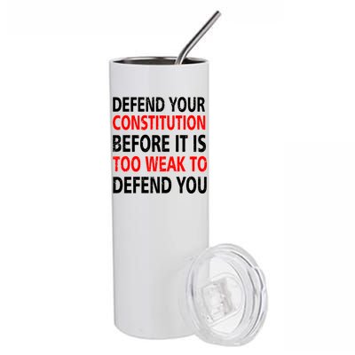 Defend Your Constitution Stainless Steel Tumbler