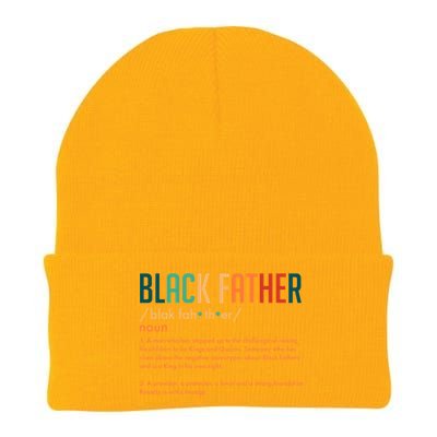 Definition Of A Black Father  Knit Cap Winter Beanie