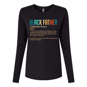 Definition Of A Black Father  Womens Cotton Relaxed Long Sleeve T-Shirt