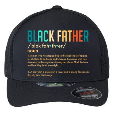 Definition Of A Black Father  Flexfit Unipanel Trucker Cap