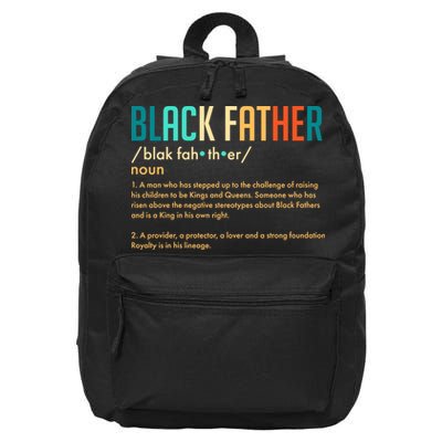 Definition Of A Black Father  16 in Basic Backpack