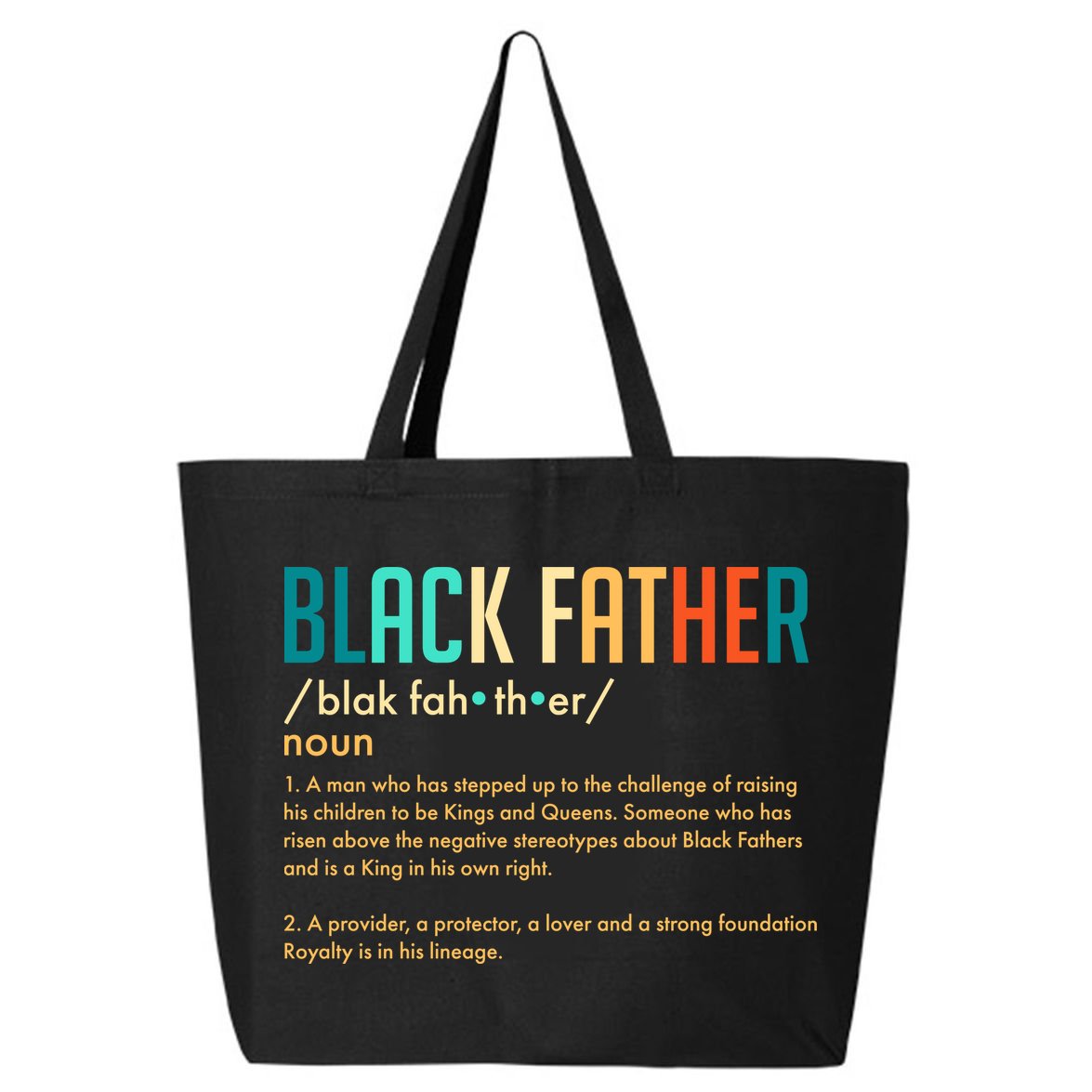 Definition Of A Black Father  25L Jumbo Tote