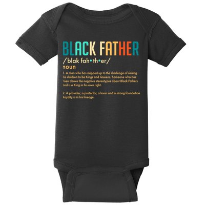 Definition Of A Black Father  Baby Bodysuit