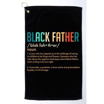 Definition Of A Black Father  Golf Towel