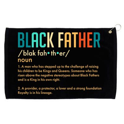 Definition Of A Black Father  Grommeted Golf Towel