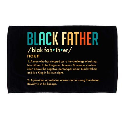 Definition Of A Black Father  Microfiber Hand Towel